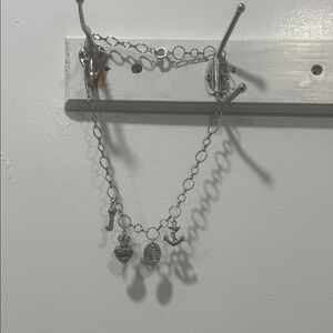 Juicy Couture Silver Charm Necklace